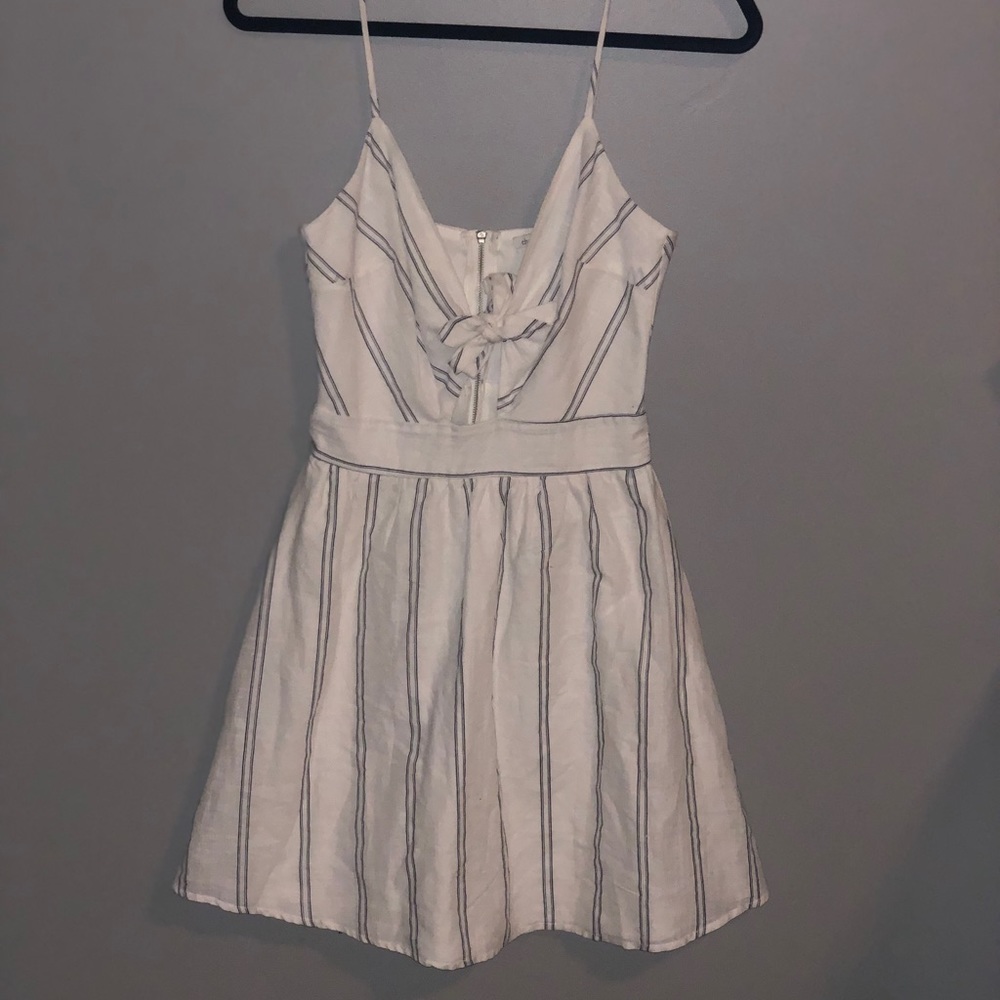 navy blue and white striped charlotte russe dress